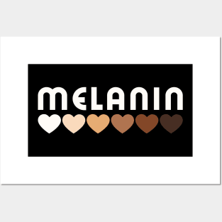 Melanin, hearts, afro, black woman, African American, Black Girl Magic Posters and Art